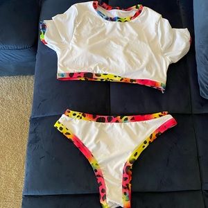 Matte collection two piece swimsuit